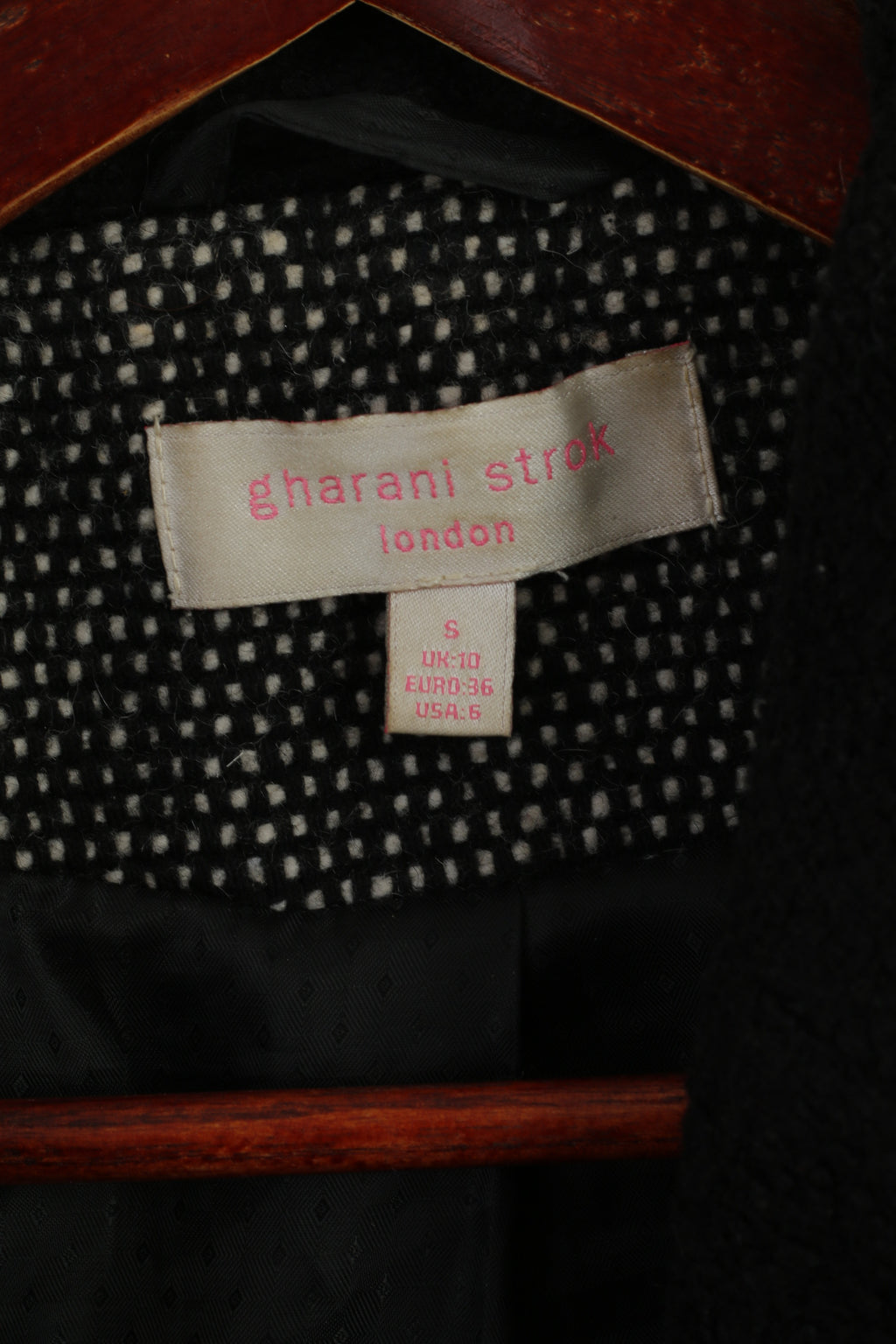 Gharani Strok  London Women S Jacket Black  Zip Up Lined Biker Style Top