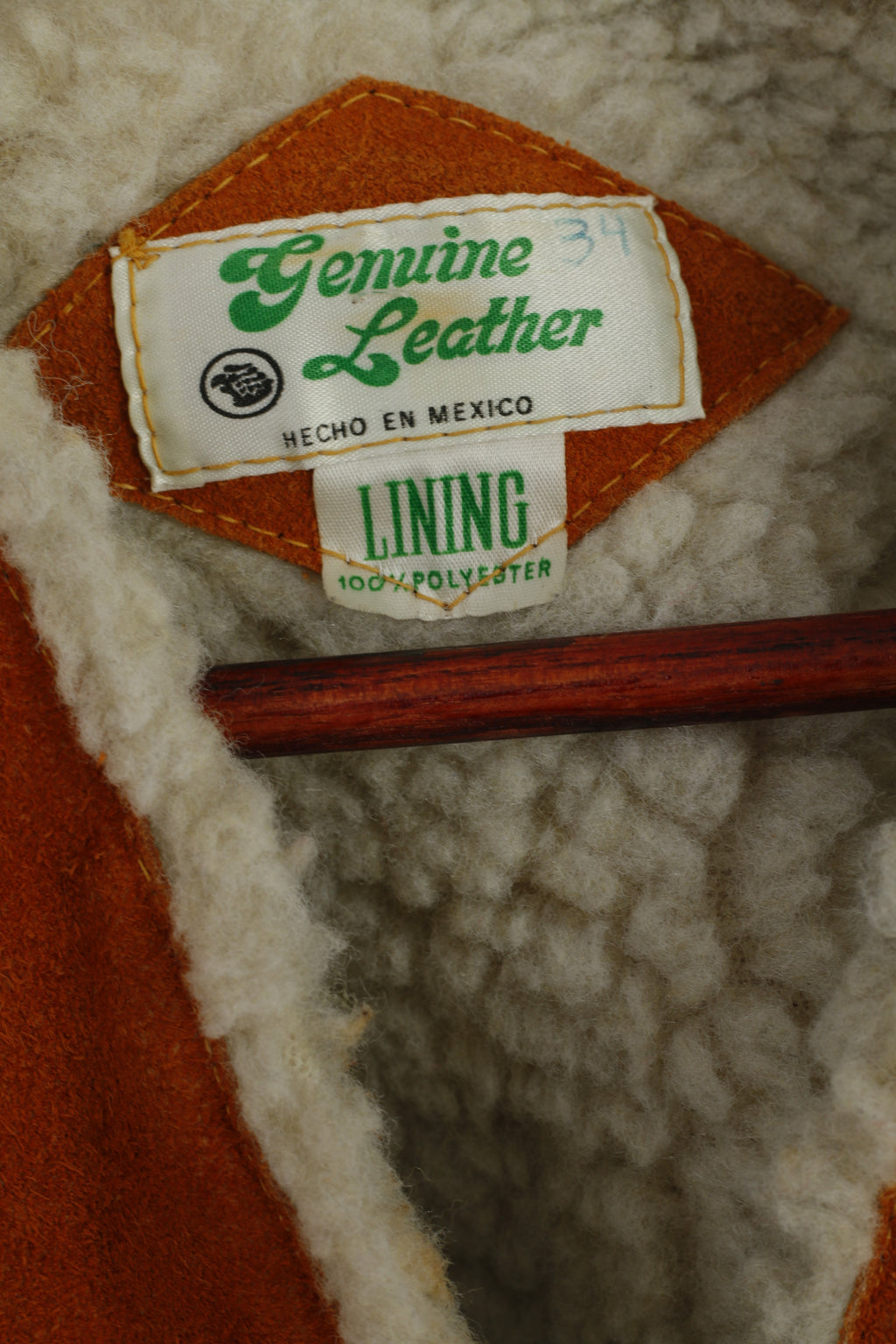 Gilet en cuir véritable pour garçons de 10 ans, gilet en cuir marron, imitation laine, boutons-pression, Bodywarmer