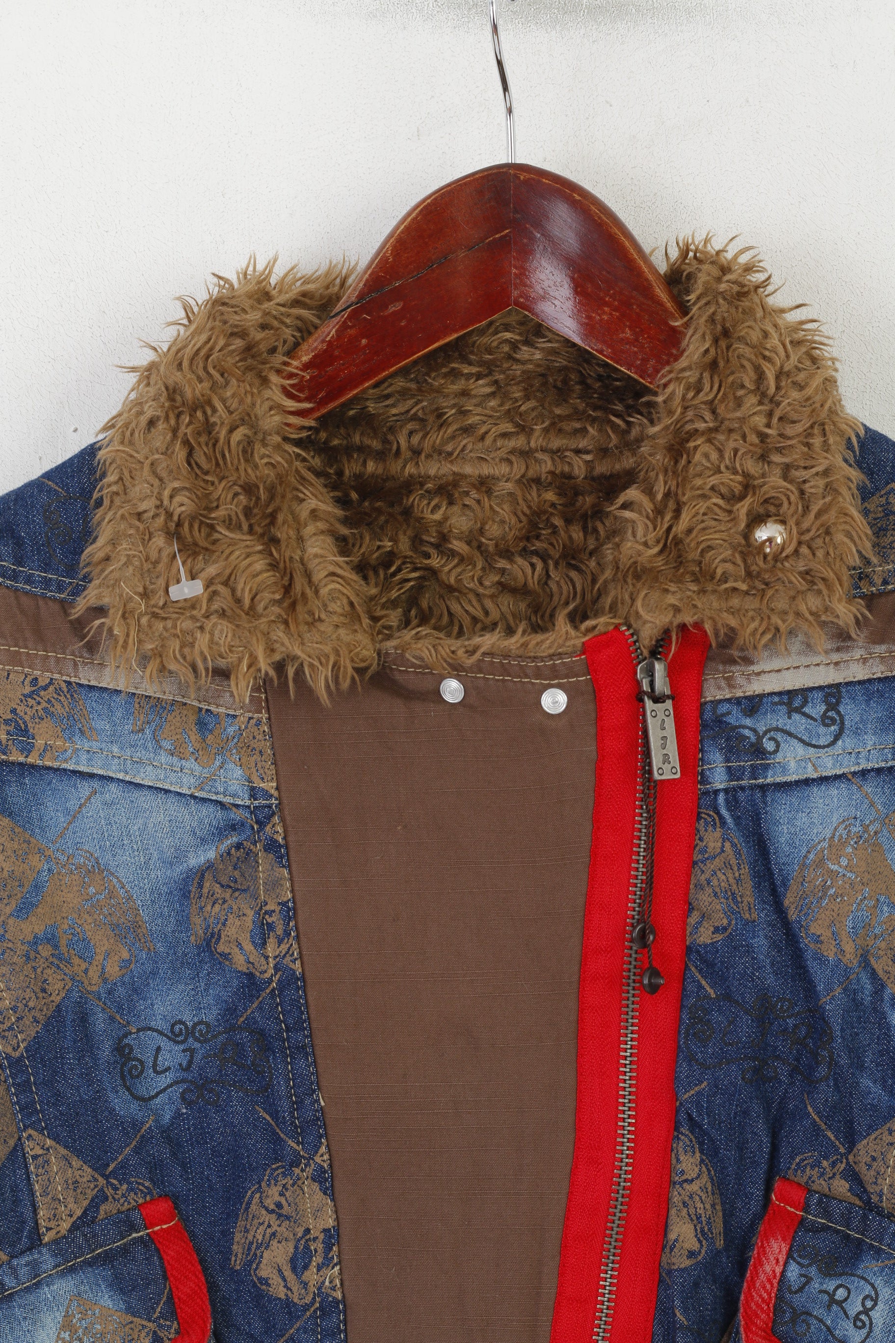 L Joy & Ronnie Women S Bodywarmer Navy Denim Cotton LJR Full Zipper Vest