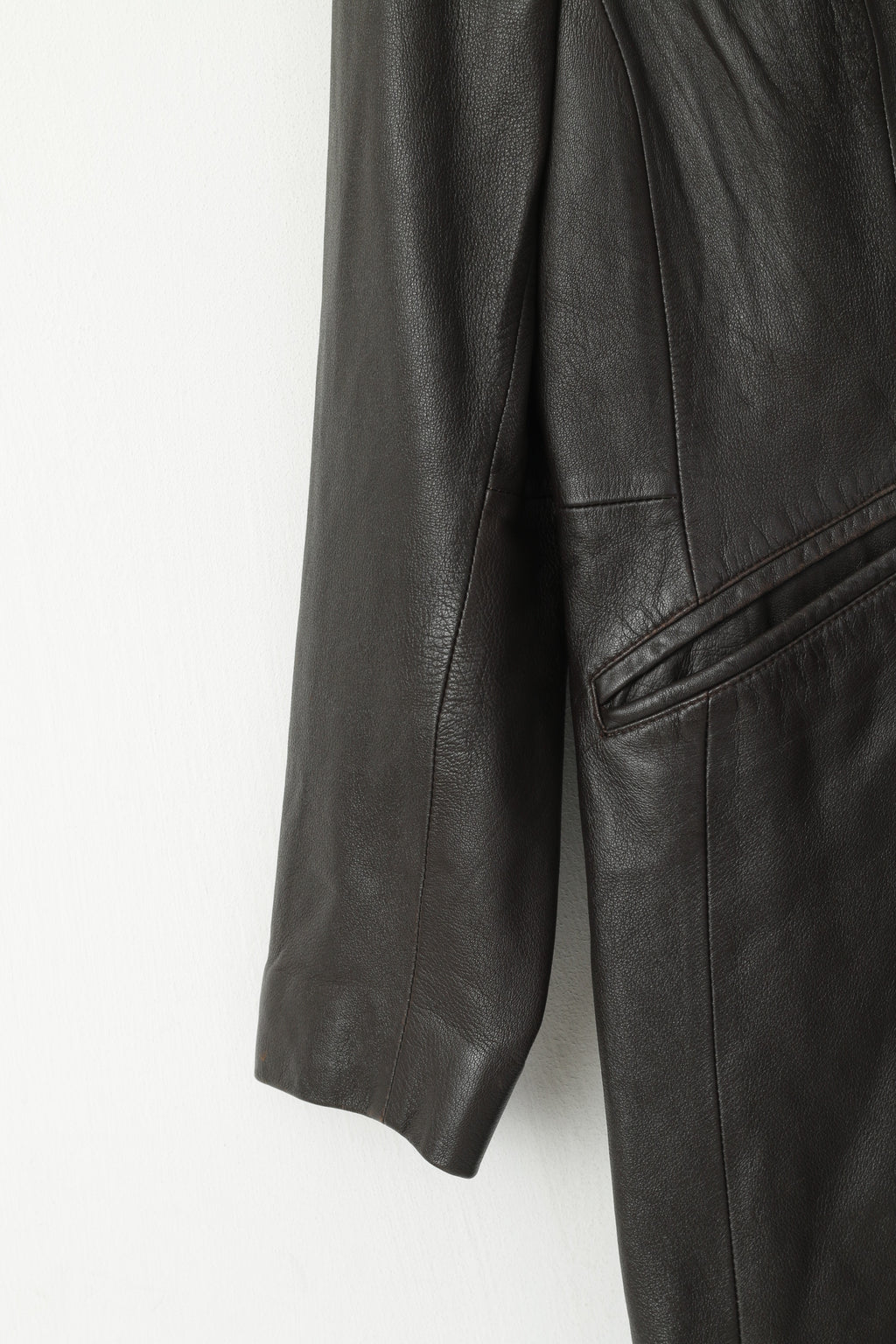 Giacca Alba Moda Donna 12 38 Giacca classica monopetto morbida in vera pelle marrone