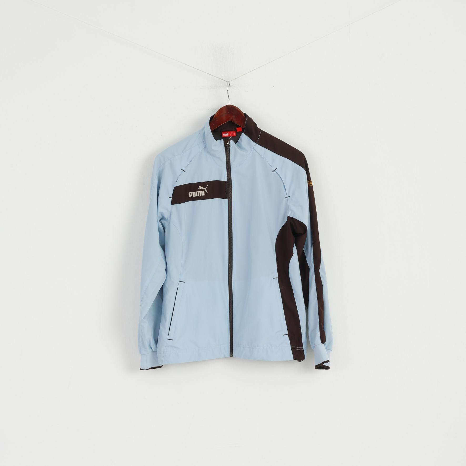 Giacca Puma Donna 14 M Blu Leggera con cerniera intera Due tasche interne Top sportivo