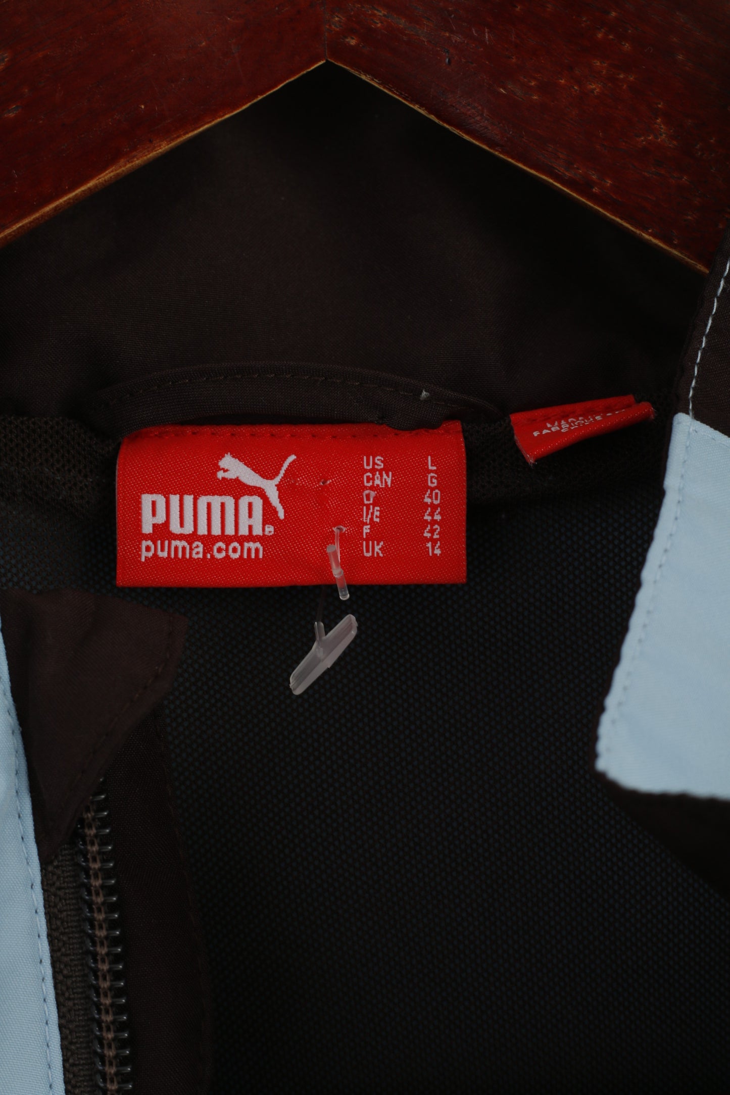 Puma Femmes 14 M Veste Bleu Léger Fermeture Éclair Complète Deux Poches Intérieures Haut De Sport