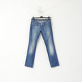 Pantaloni jeans G-Star Raw da donna 28 Pantaloni in denim dritto Corvet in cotone blu