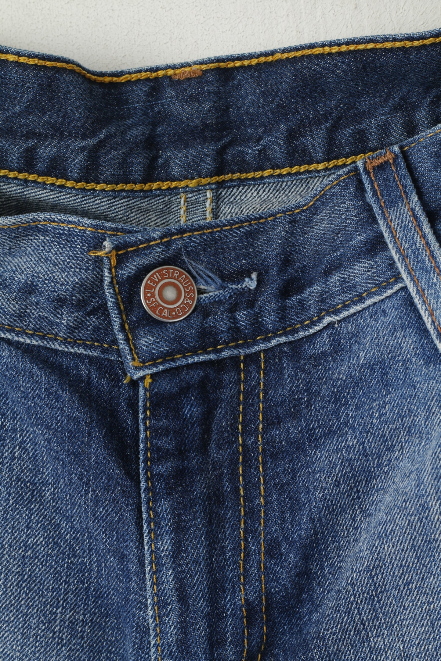 Levi's 529 Womens 32 Jeans Trousers Denim Cotton Navy Curve Bootcut Pants
