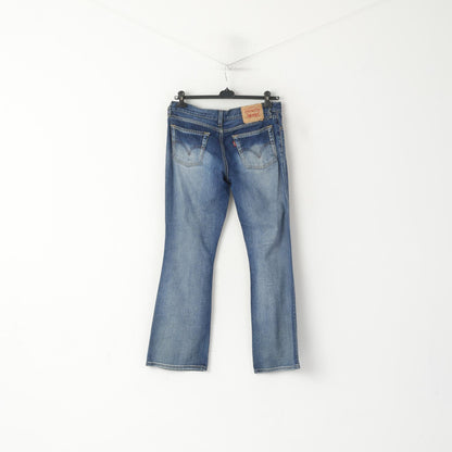 Levi's 529 Womens 32 Jeans Trousers Denim Cotton Navy Curve Bootcut Pants