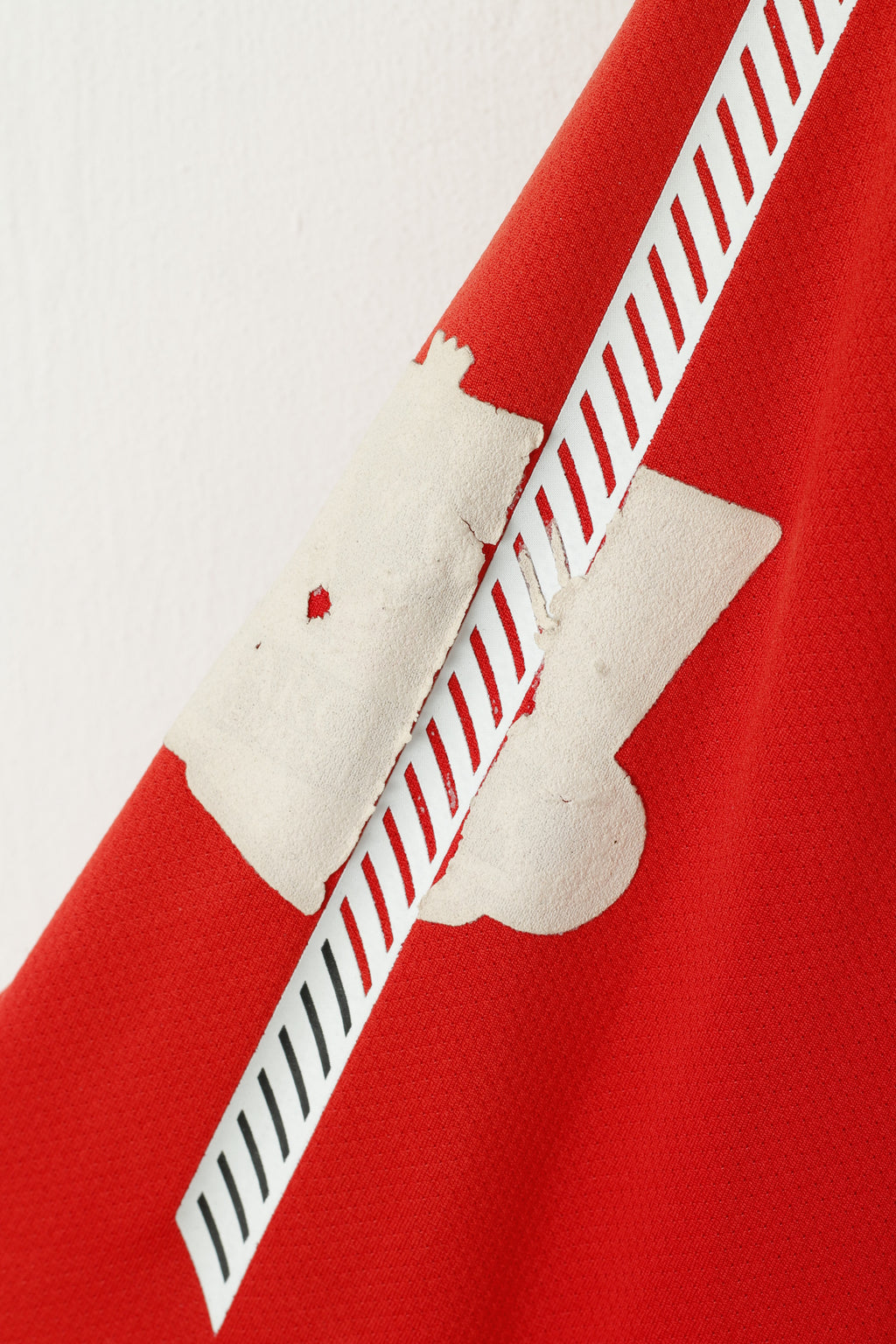 Polo Nike da uomo L rossa vintage Manchester United # 17 Nani maglia da calcio