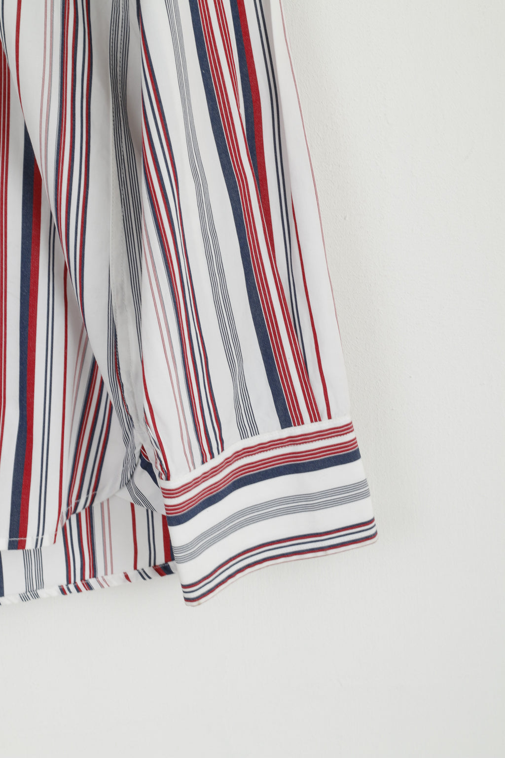 Tommy Hilfiger  Mens L Casual Shirt Striped Two Ply Cotton Long Sleeve Top