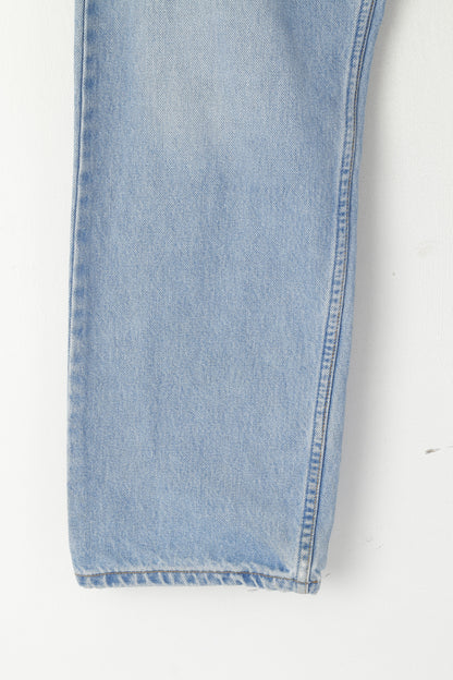 Levi's Uomo 36 Pantaloni Jeans Blu Denim Vintage Cotton 521 Pantaloni classici