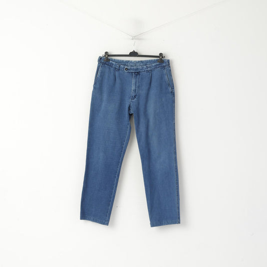 Gant Men 36 52 Pantaloni jeans Pantaloni morbidi classici a gamba dritta in cotone blu scuro