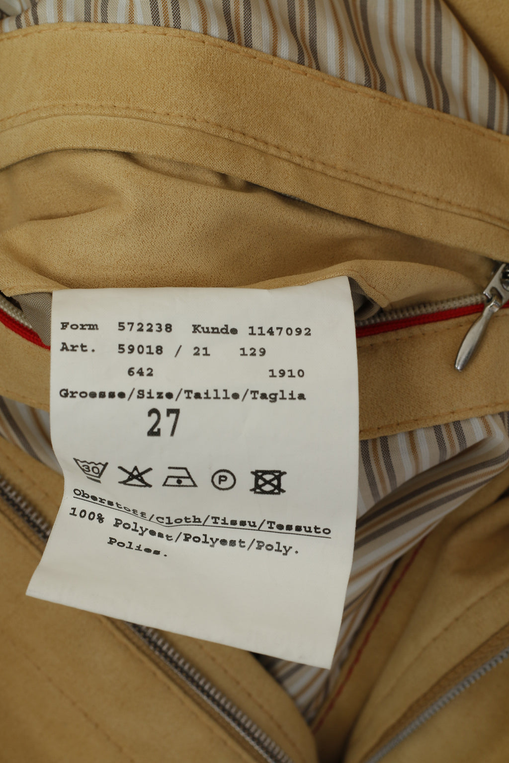 Bugatti Hommes 27 L Bomber Veste Camel Léger Fermeture Éclair Complète Classique Harrington Top