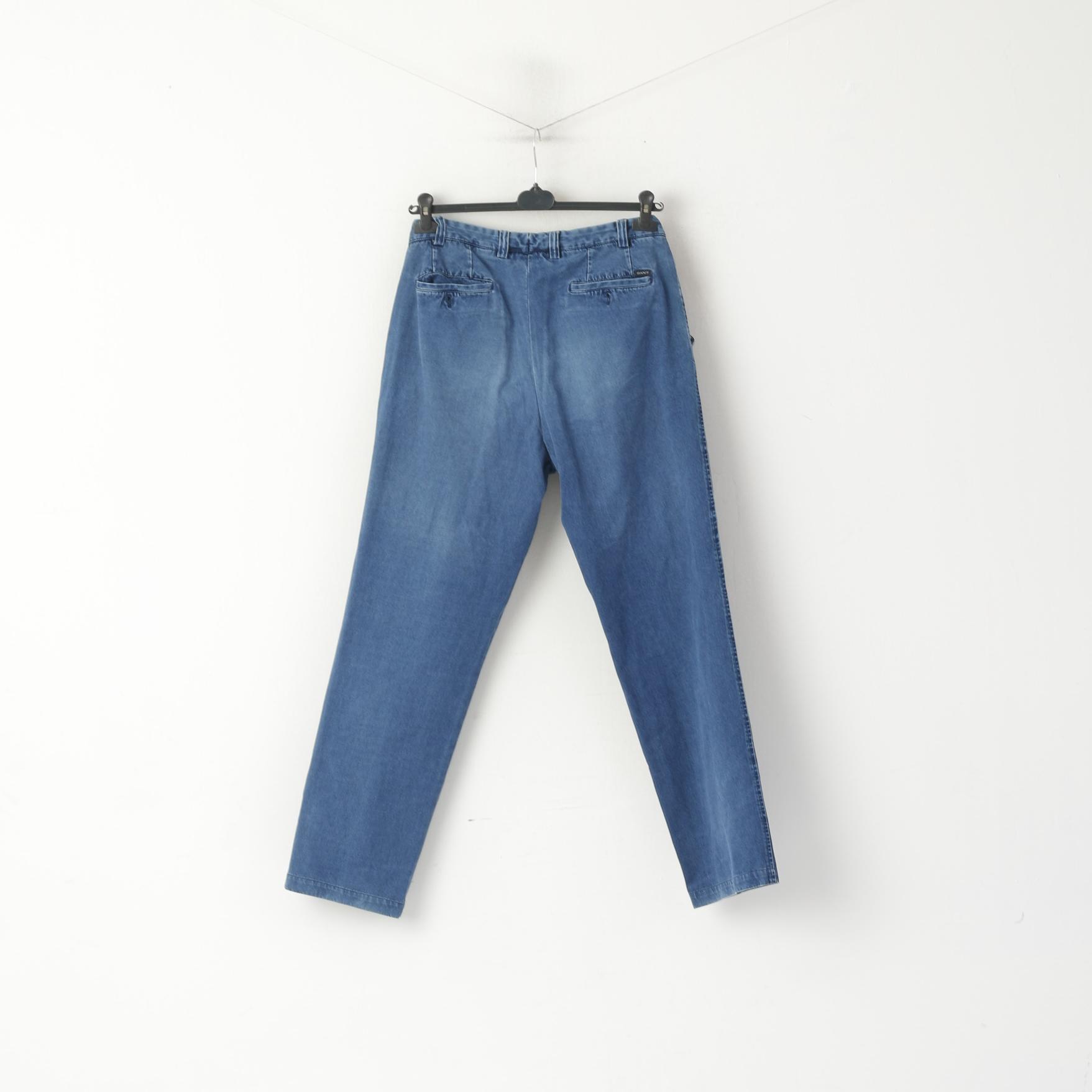 Gant Men 36 52 Pantaloni jeans Pantaloni morbidi classici a gamba dritta in cotone blu scuro