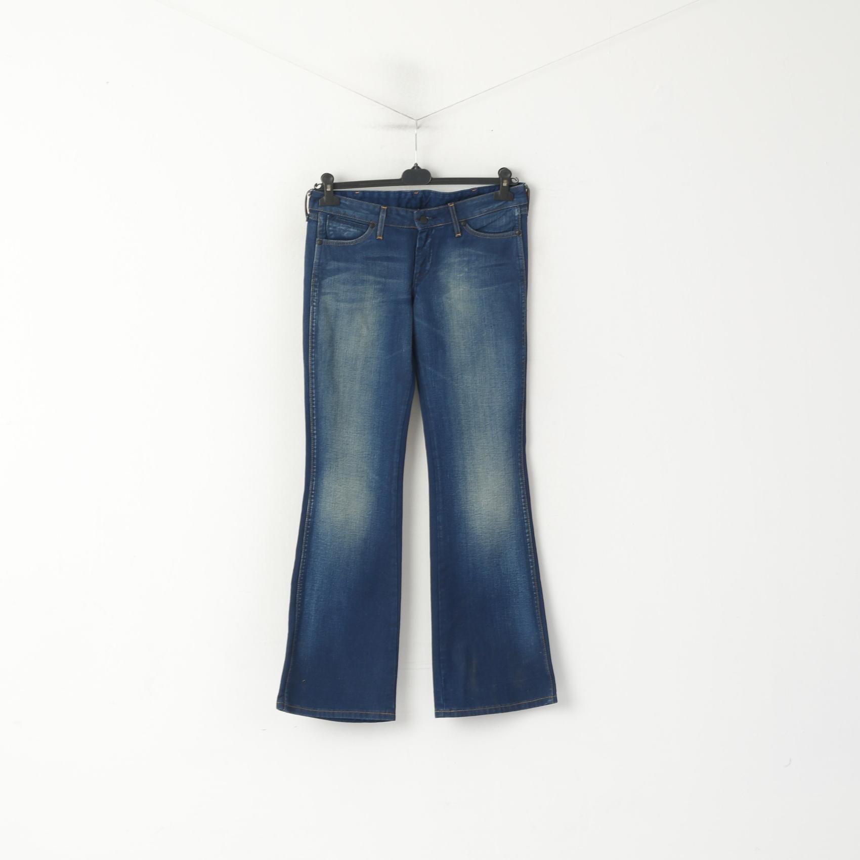 Pantaloni jeans Wrangler Betty da donna 28 Pantaloni bootcut in denim di cotone blu scuro