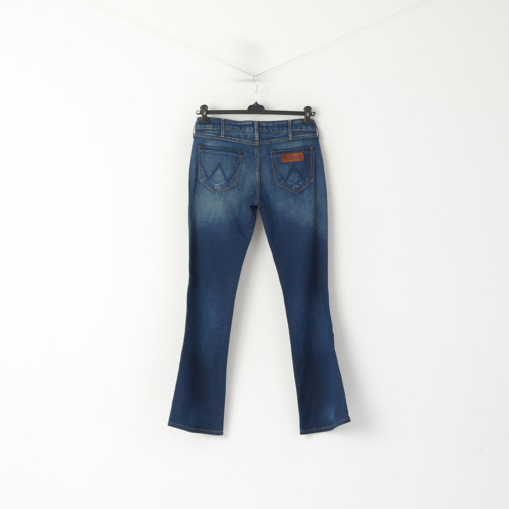 Pantaloni jeans Wrangler Betty da donna 28 Pantaloni bootcut in denim di cotone blu scuro