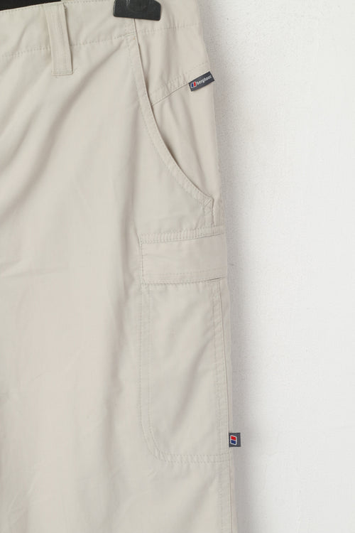 Berghaus Femmes 16 Pantalon Beige Coton Outdoor Combat Randonnée Activewear Pantalon