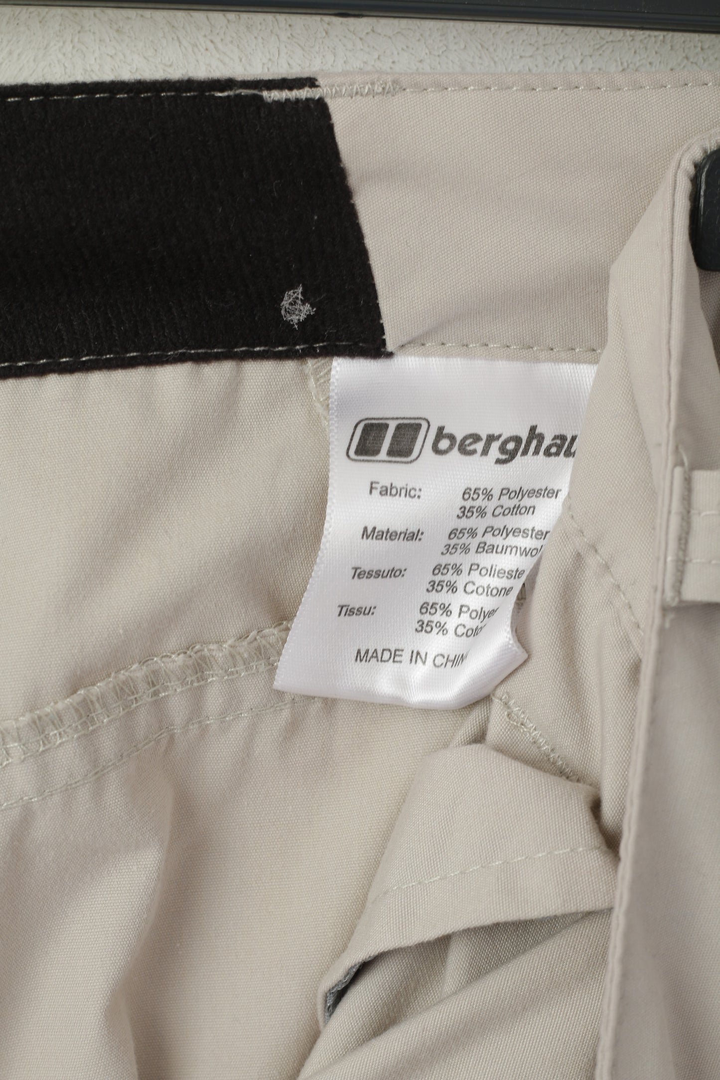 Pantaloni Berghaus da donna 16 Pantaloni per abbigliamento sportivo da escursionismo da combattimento all'aperto in cotone beige