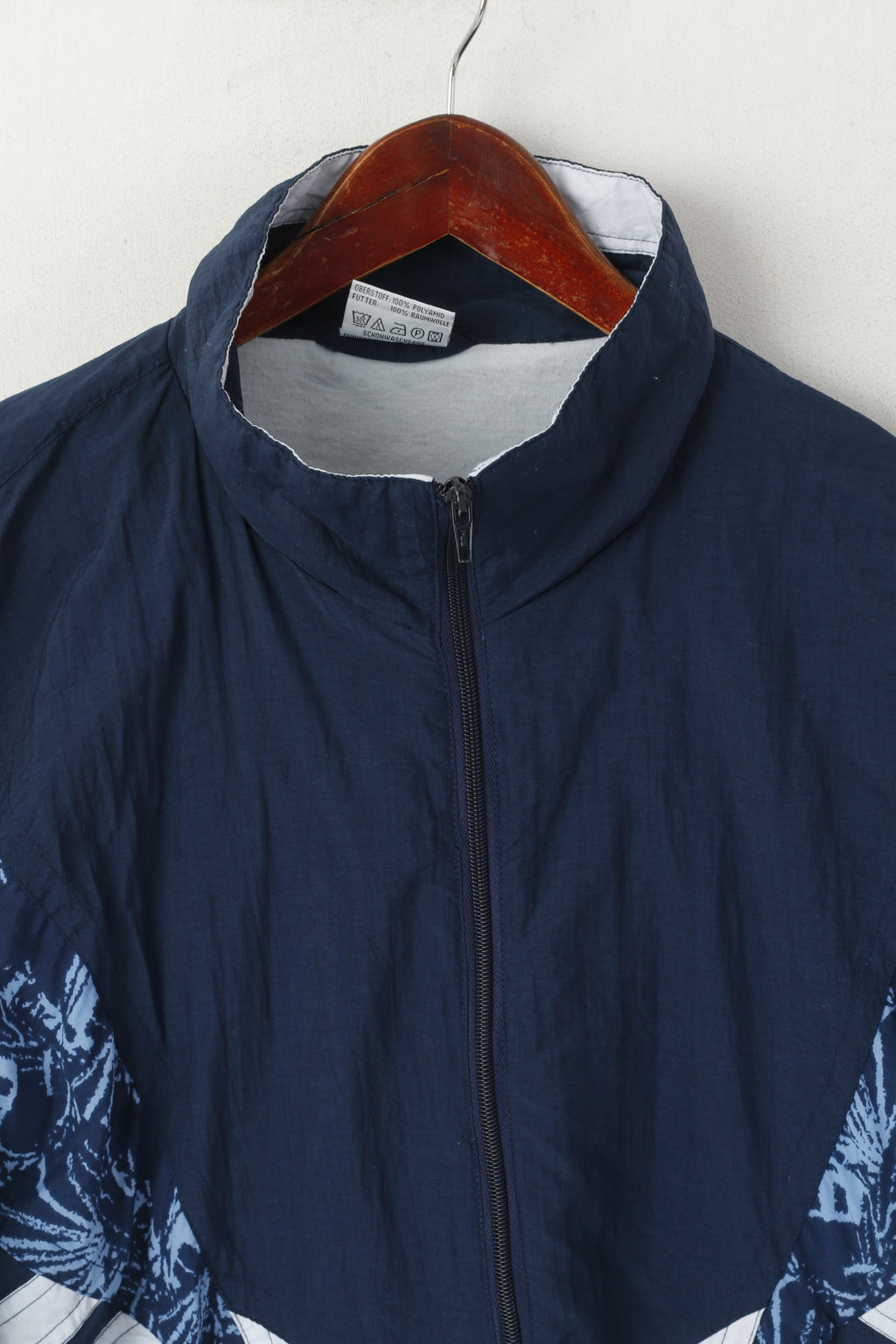 Crane Sports Men L Tracksuit Navy Nylon  Activewear Track Bottoms Jacket Set