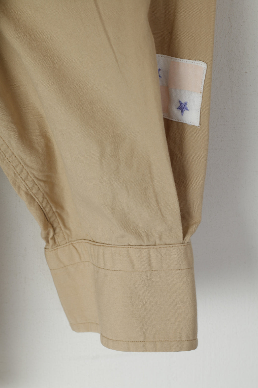 Camicia casual da uomo 3XL La Martina Polo in cotone beige Top Argentino Pana Polo Club