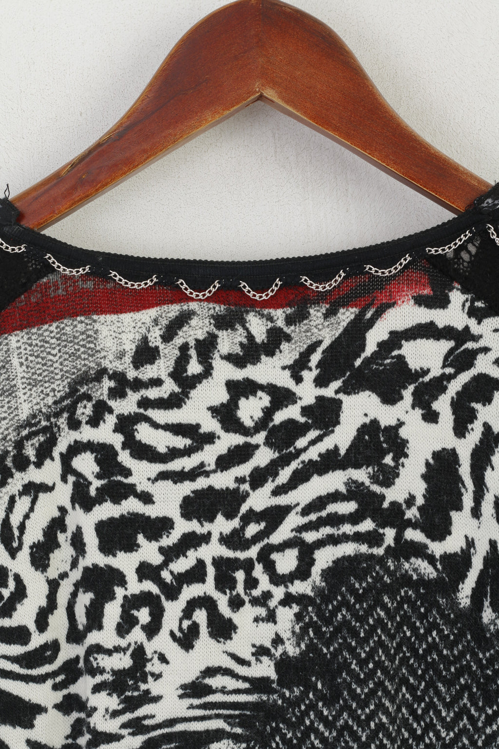 Peruggi Robe Femme Laine Noire Vintage Col V Translucide Stretch Fabriqué en Italie