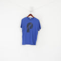 Paul Smith Homme L (M) Chemise Bleu Coton Graphique Logo Vintage Ras Du Cou Haut