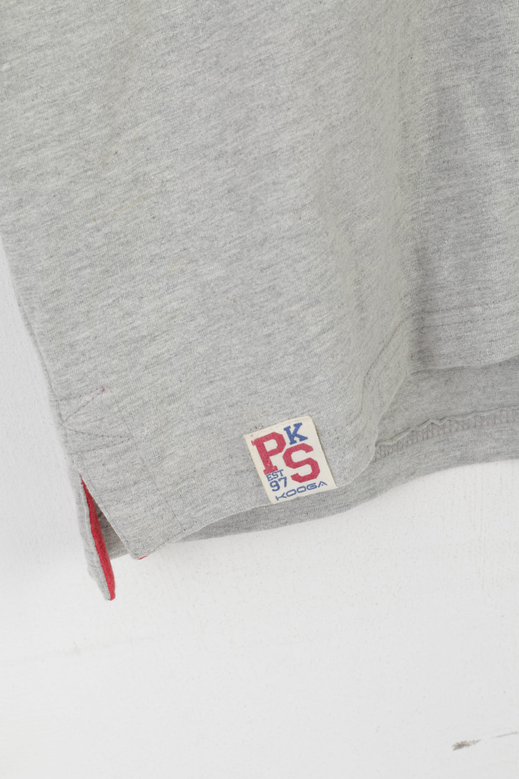 Polo Kooga da uomo XL in cotone grigio Brothers in ArmsTop da rugby vintage Pure Spirit