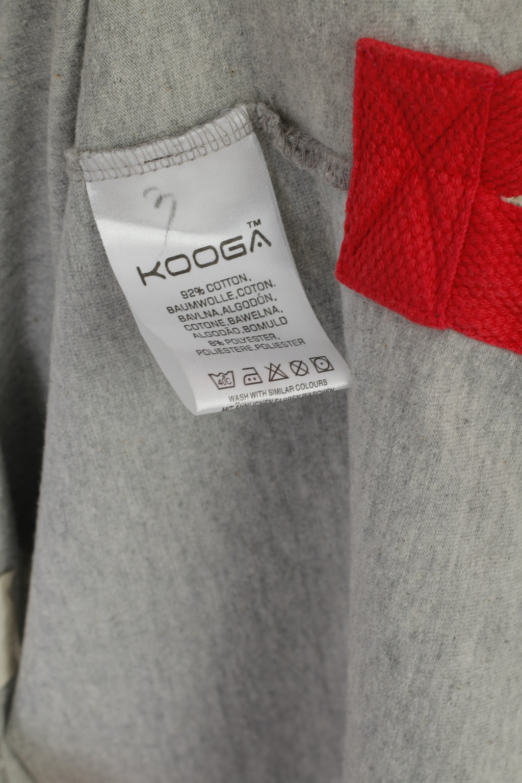 Polo Kooga da uomo XL in cotone grigio Brothers in ArmsTop da rugby vintage Pure Spirit