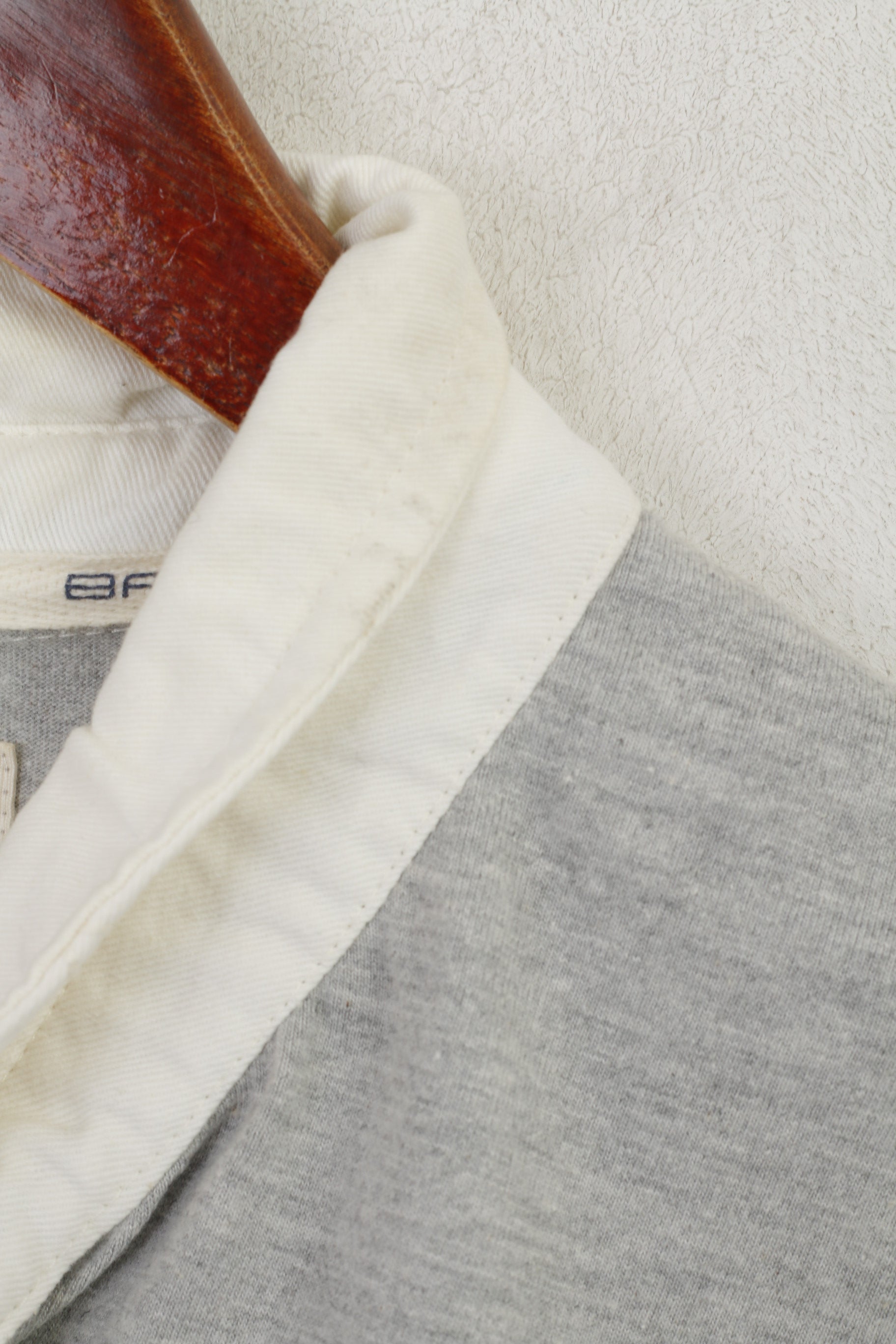 Polo Kooga da uomo XL in cotone grigio Brothers in ArmsTop da rugby vintage Pure Spirit