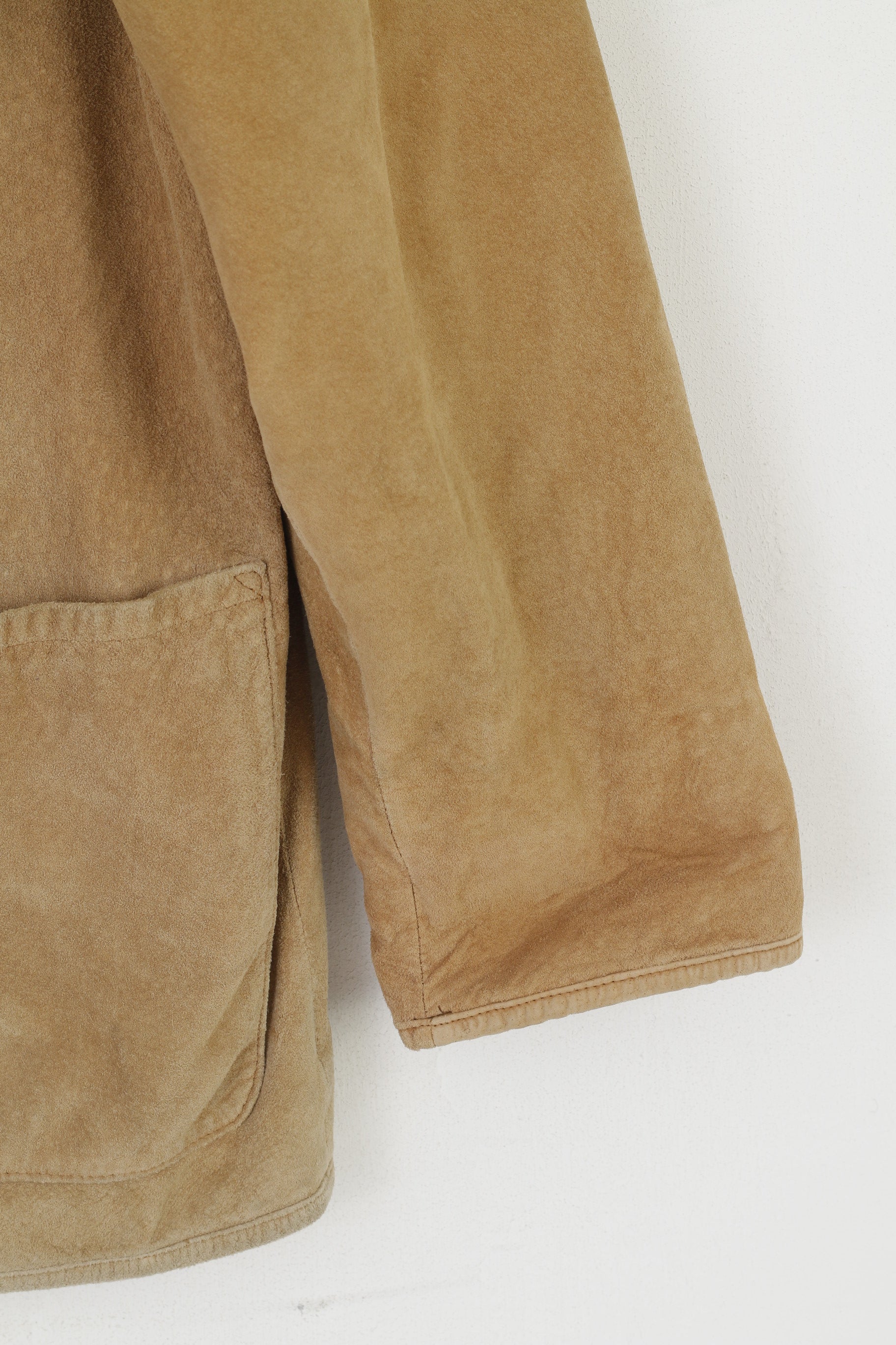 Distler Women 36 S Jacket Beige Leather Suede Vintage German Tyrol Blazer