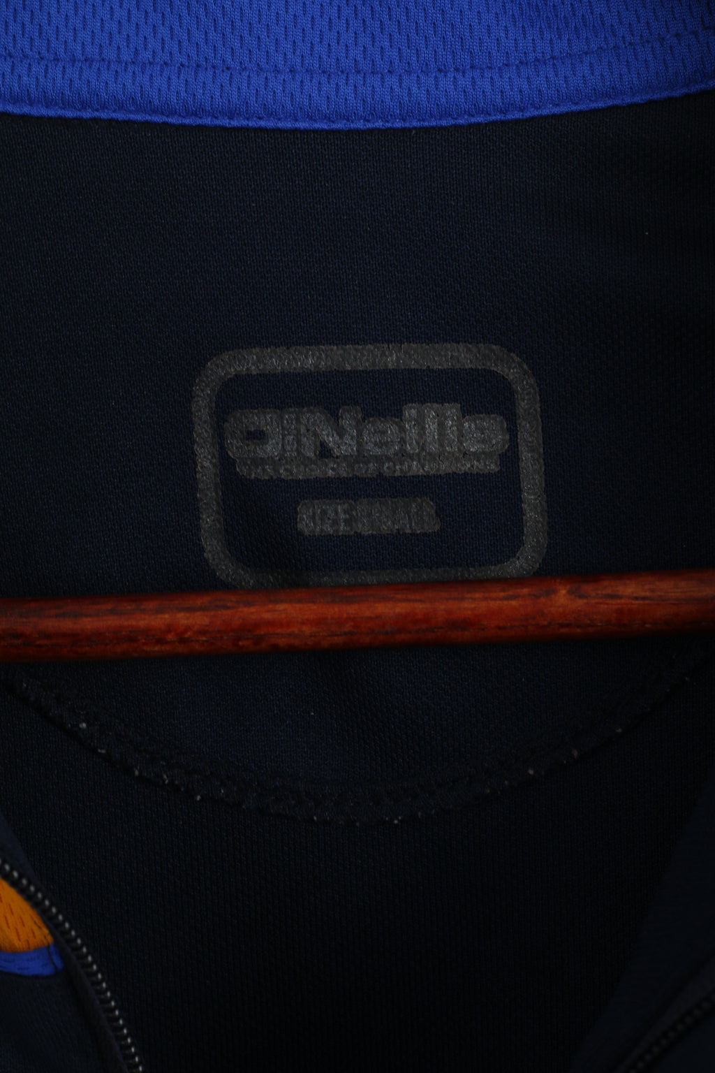 O'Neills Sweat-shirt pour hommes Bleu marine Col zippé Cumann Luth Gaelic GAA Haut de sport