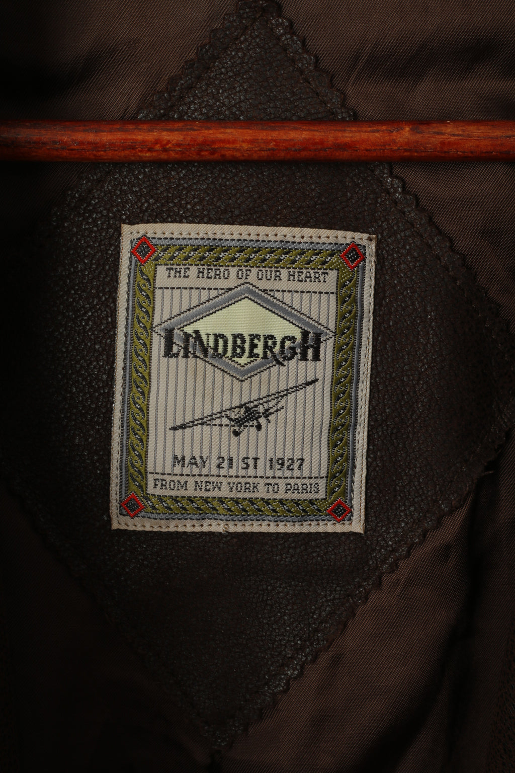 Lindbergh Giacca in pelle da donna 40 M Ramones Marrone Pelle morbida con cerniera intera Top retrò