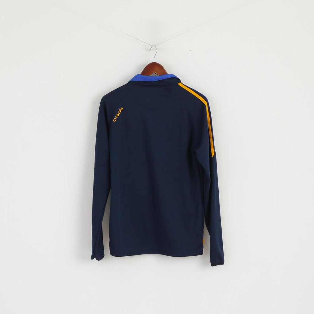 O'Neills Sweat-shirt pour hommes Bleu marine Col zippé Cumann Luth Gaelic GAA Haut de sport