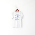 Everton hommes M t-shirt blanc coton Football Club Logo vêtements de sport haut
