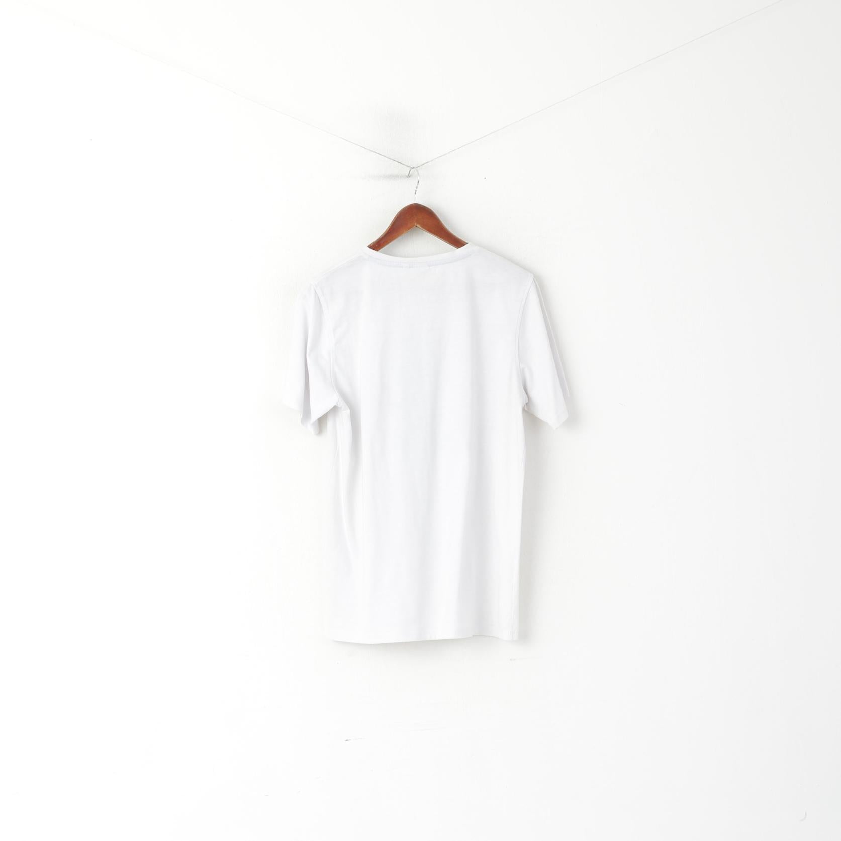 Everton Men M T- Shirt White Cotton Football Club Logo Sportswear Top