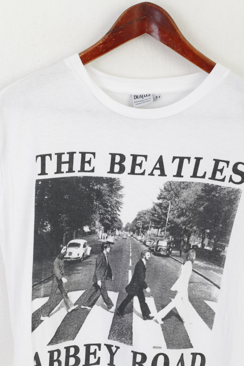 Maglietta The Beatles Women 8 S White Cotton TM Prodotto Abbey Road Top