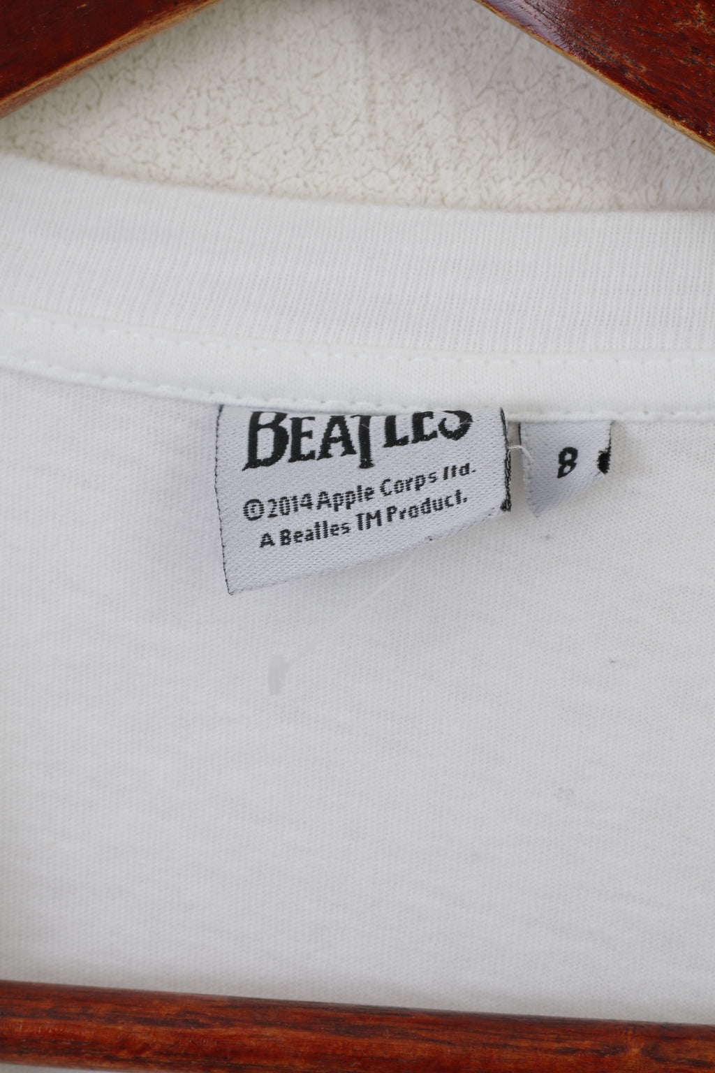 Maglietta The Beatles Women 8 S White Cotton TM Prodotto Abbey Road Top
