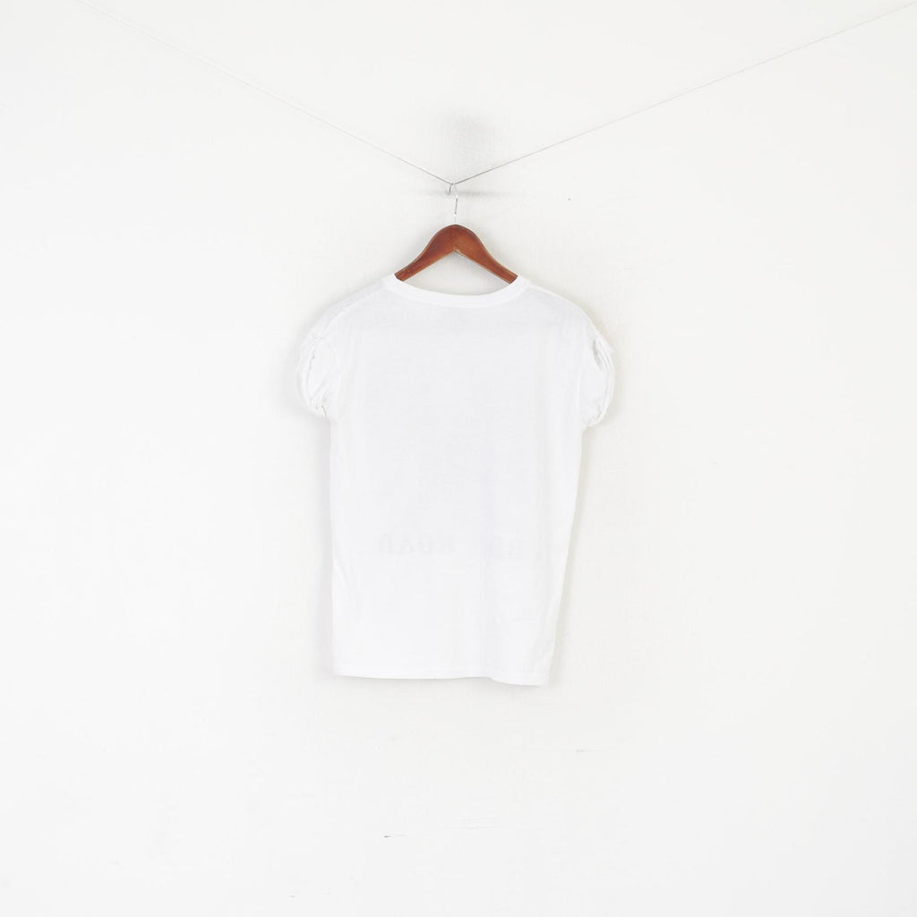 Maglietta The Beatles Women 8 S White Cotton TM Prodotto Abbey Road Top