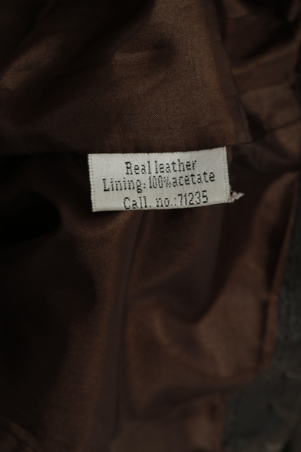 Giacca classica da donna Intown 42 Blazer in pelle marrone con due tasche con bottoni