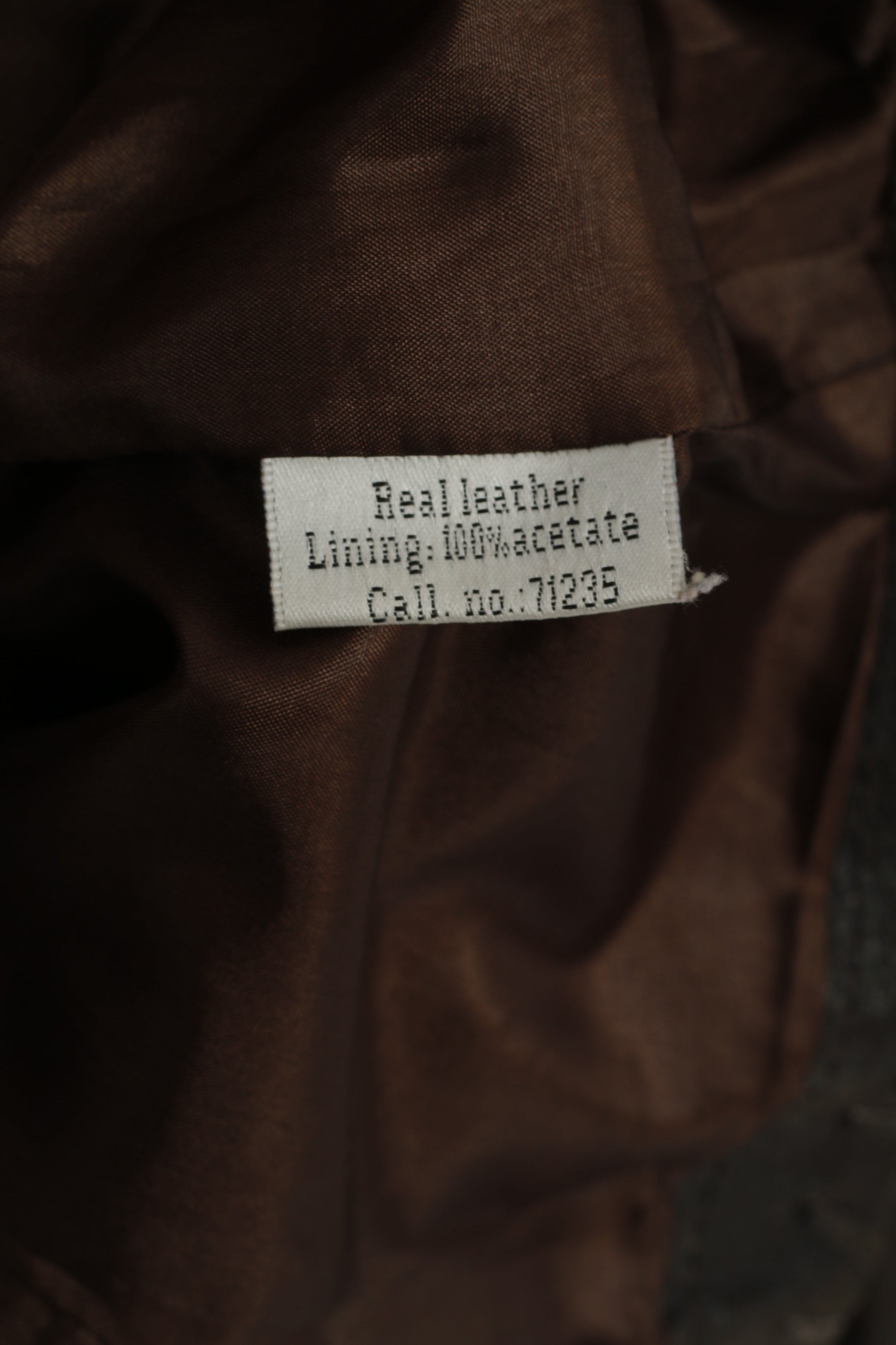 Giacca classica da donna Intown 42 Blazer in pelle marrone con due tasche con bottoni