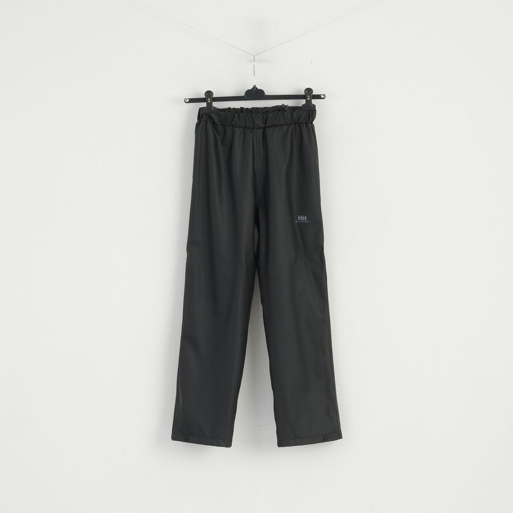 Pantaloni Helly Hansen Youth 150/160 Pantaloni da esterno impermeabili in nylon nero