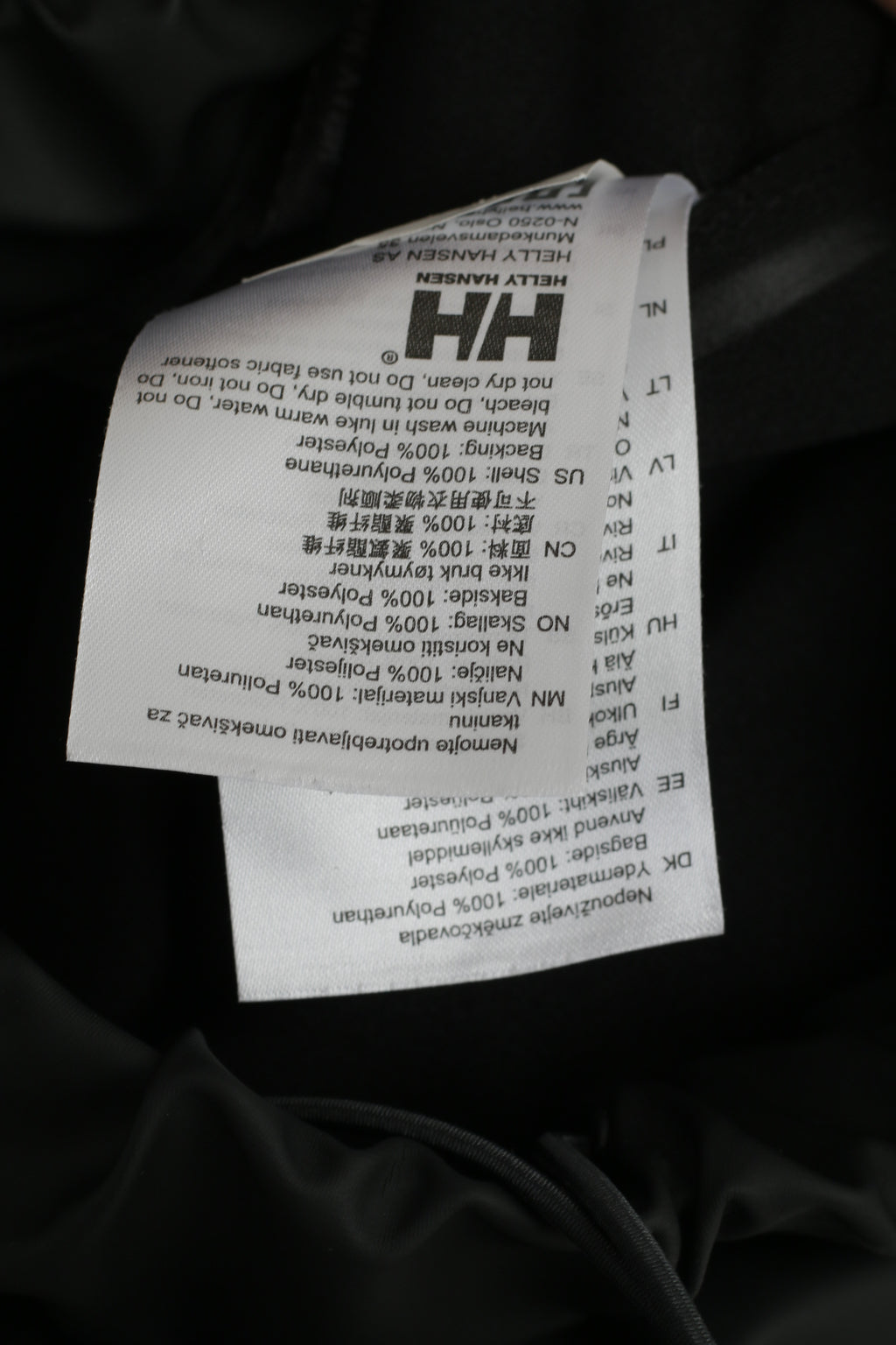 Pantaloni Helly Hansen Youth 150/160 Pantaloni da esterno impermeabili in nylon nero