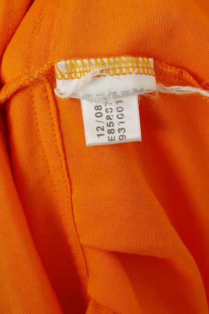Adidas Stella McCartney Femme 38 S Chemise Orange Coton Sport Gym Débardeur