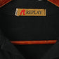 Replay Men S Polo Shirt Black Cotton Graphic Stretch Short Sleeve Top