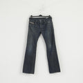 DIESEL Femme 30 Pantalon Jeans Coton Bleu Gris Coton Denim Pantalon