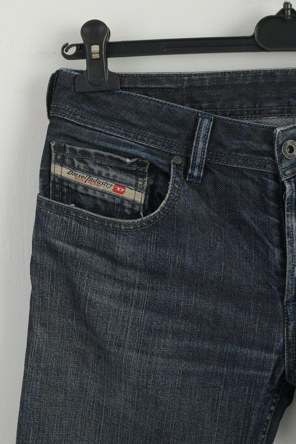 DIESEL Women 30 Trousers Jeans Cotton Blue Gray Cotton Denim Pants