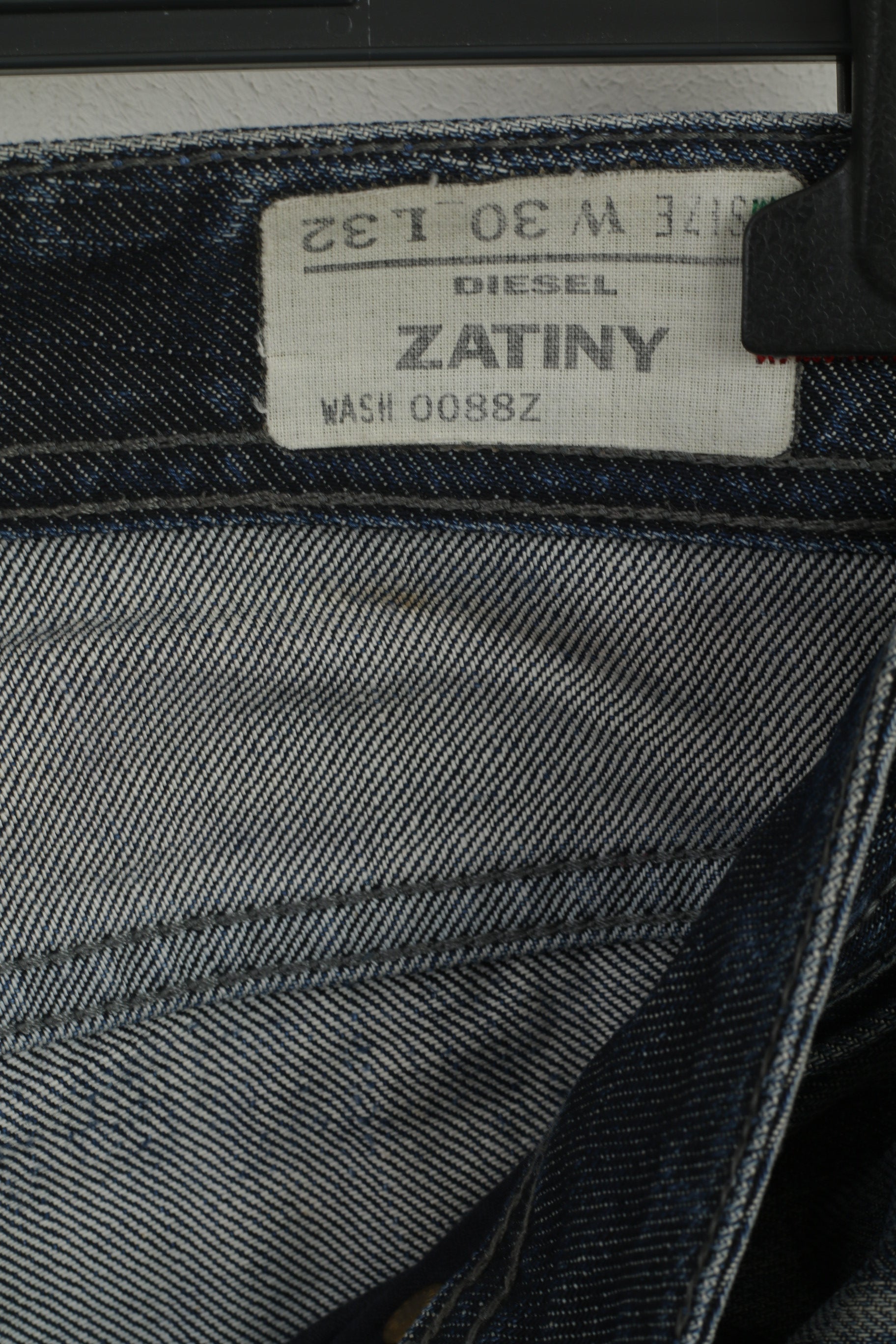 DIESEL Donna 30 Pantaloni Jeans Cotone Blu Grigio Pantaloni in denim di cotone