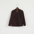 Gerry Weber Women's  Jacket 42 Brown With Shoulder Pads Two Inside Pockets Zippered