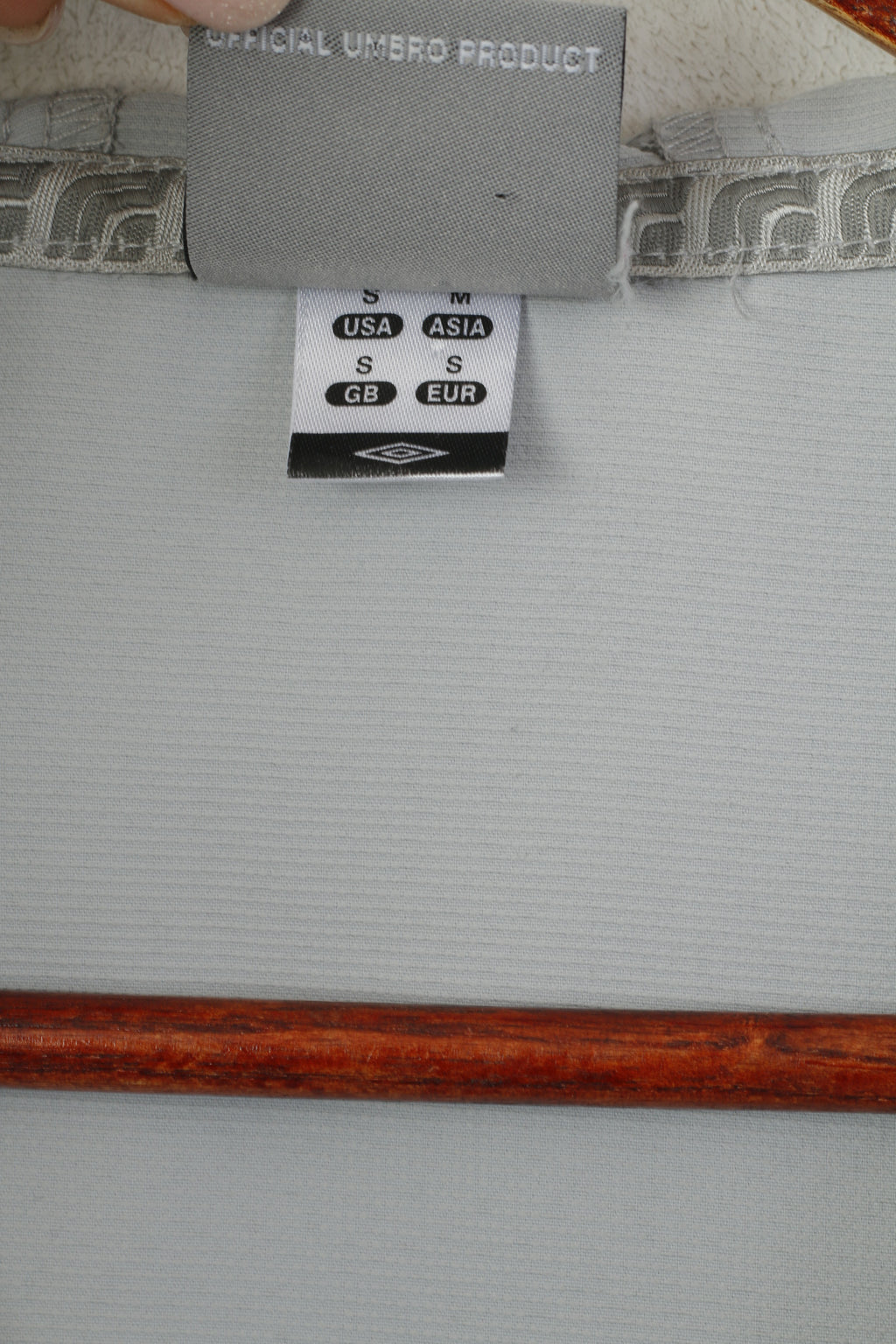 Umbro Men S Jacket Grey Sporswear Hooded Full Zipper Vintage Sport Top