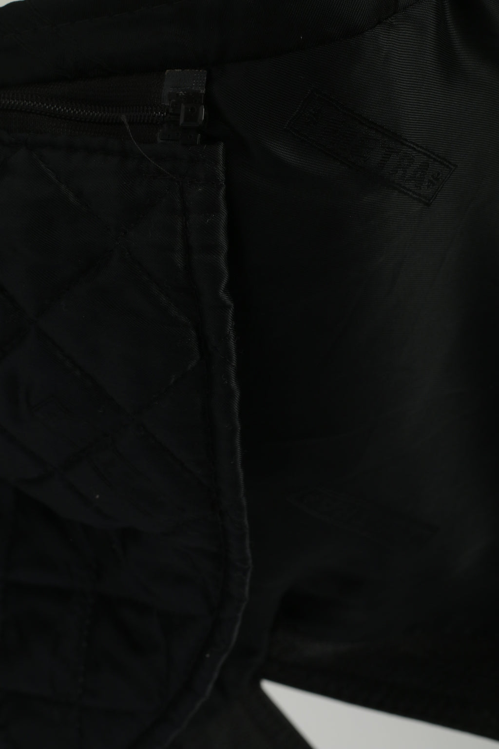 Metra Collection Women L Jacket Black Leather Vintage Removable Lining Shoulder Pads Top