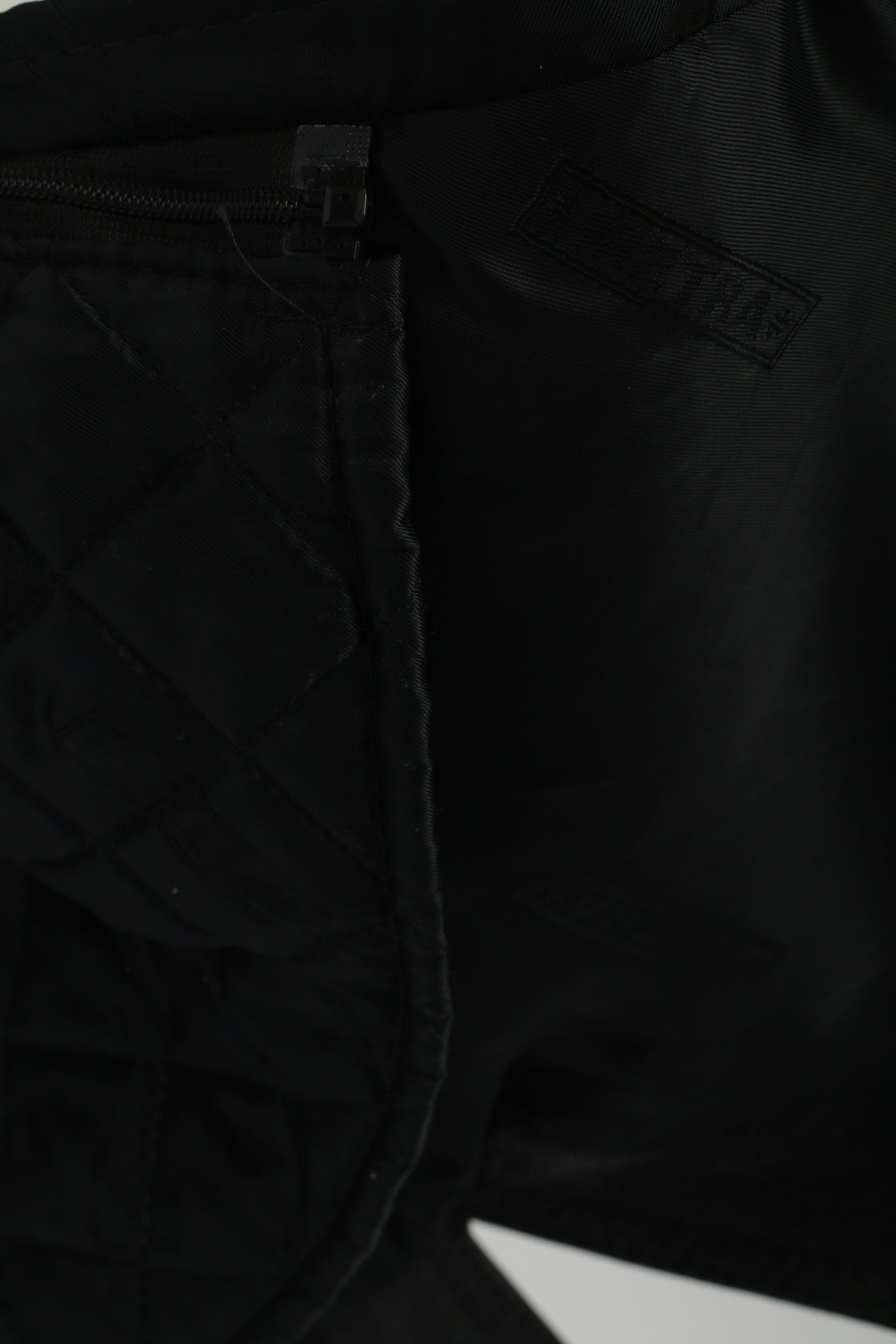 Metra Collection Women L Jacket Black Leather Vintage Removable Lining Shoulder Pads Top