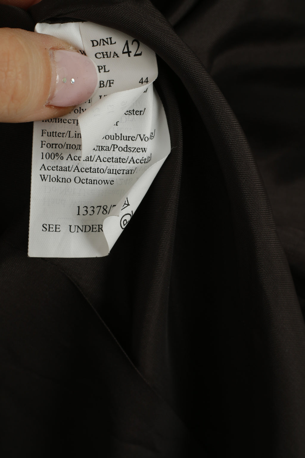 Gerry Weber Women's  Jacket 42 Brown With Shoulder Pads Two Inside Pockets Zippered