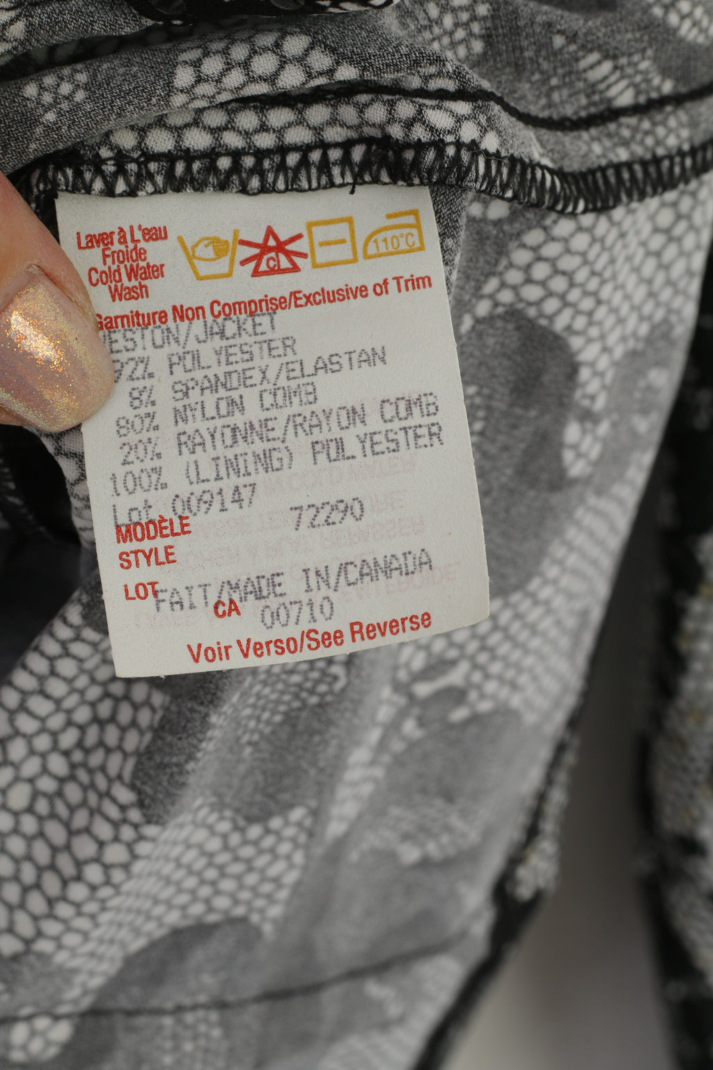 Joseph Ribkoff Donna 14 40 Blazer Nero lucido floreale con cerniera intera Elegante camicetta di design